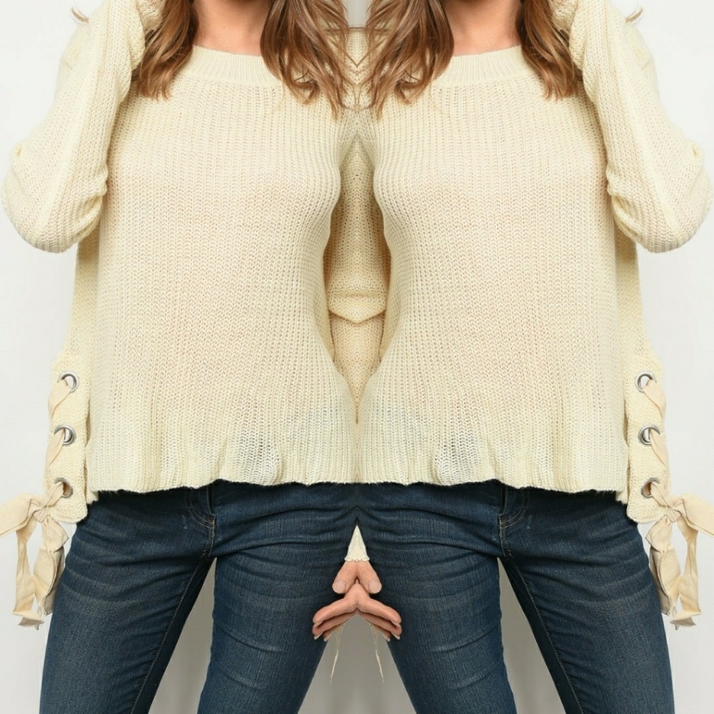 Cream sweater